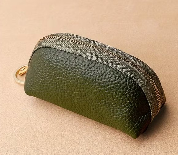 LEATHER ZIP KEY CASE