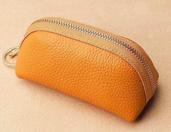 LEATHER ZIP KEY CASE